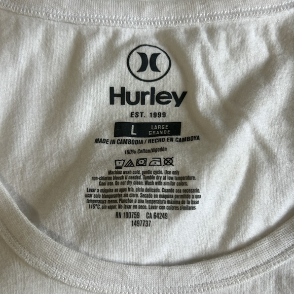 Hurley Tank Men’s Large - Picture 2 of 3